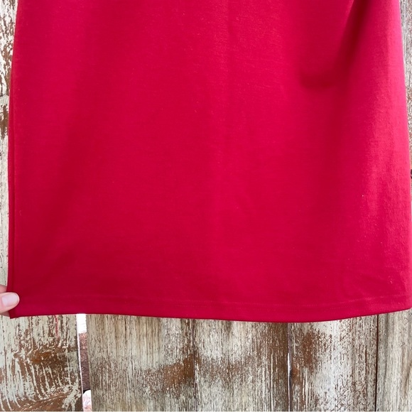 SFERA Women’s Red Pencil Sheath Dress Cap Sleeve Portugal Size Medium - Picture 5 of 14